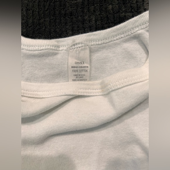 Immaculata small white cotton tank - Picture 4 of 7